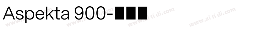 Aspekta 900字体转换